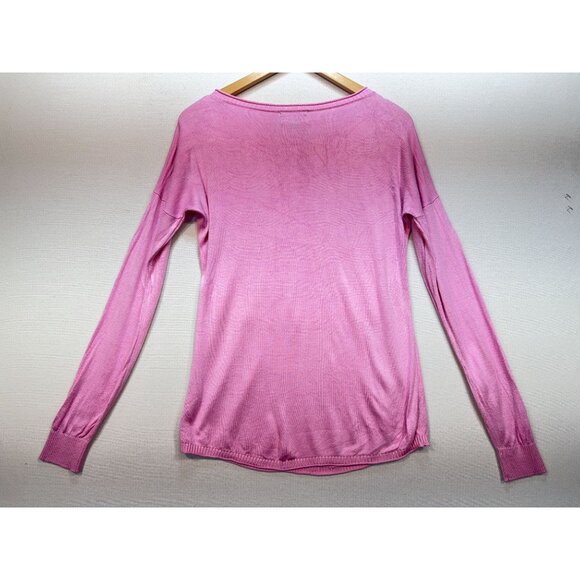 Duffield Lane Womens Knitted Pullover Sweater Size S Pink Bicycle Lightweight - Picture 7 of 9